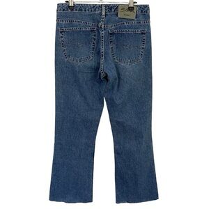 Vintage 90s Silver Jeans Flare Leg Sz 29/28 Medium Wash Denim Distressed VGUC
